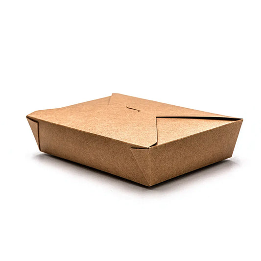 Kraft Folded Paper #2 Food Box 49 oz. - 200/Case APC