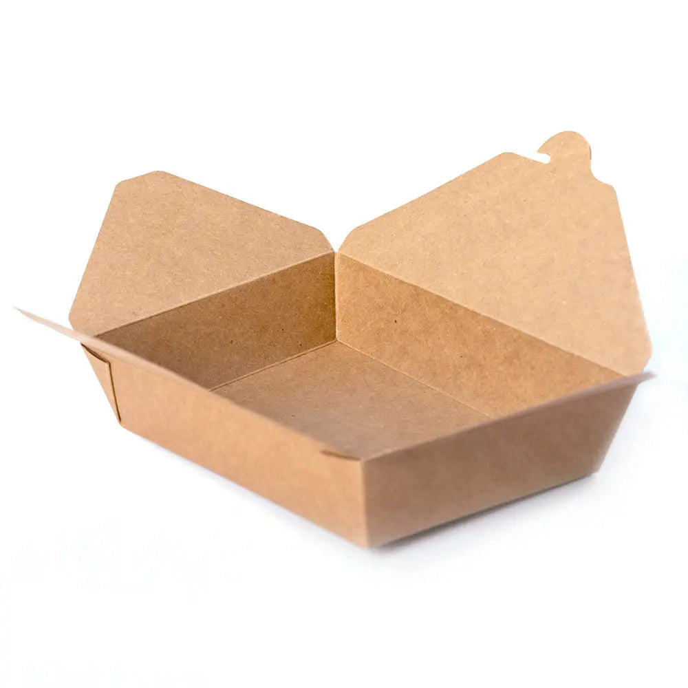 Kraft Folded Paper #2 Food Box 49 oz. - 200/Case APC