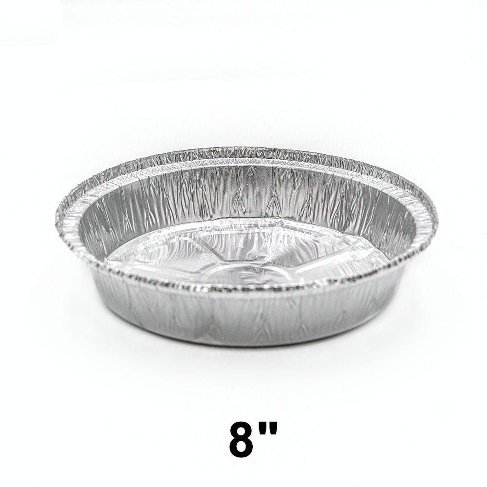 Heavy Duty Round Aluminum Foil Pan 8" (Not Combo) - 500/Case