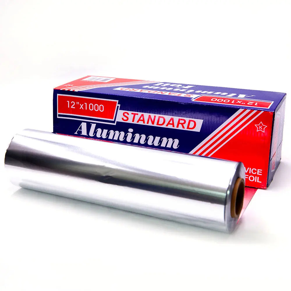 Standard Aluminum Foil Roll with Serrated Cutter 12"X1000' #2 Fresh2