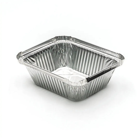 WS 705 Extra-Heavy Duty 1 lb. Oblong Aluminum Foil Pan 5.5" X 4.5" X 2" (Not Combo) - 1000/Case SUPERWIN