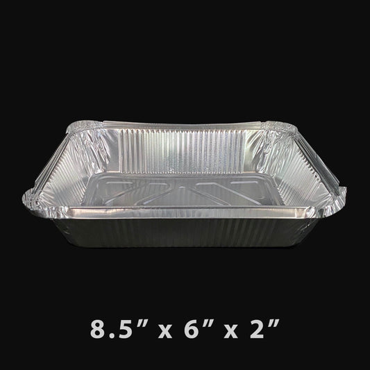 2.25 lb. Oblong Aluminum Foil Pan 8.5" X 6" X 2" (788) (Not Combo) - 500/Case