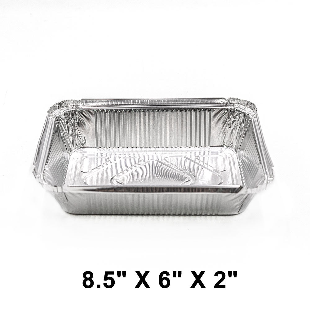 2.25 lb. Oblong Aluminum Foil Pan 8.5" X 6" X 2" (788) (Not Combo) - 500/Case