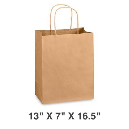 Kraftpaper bag with Handle-Large 250/Case