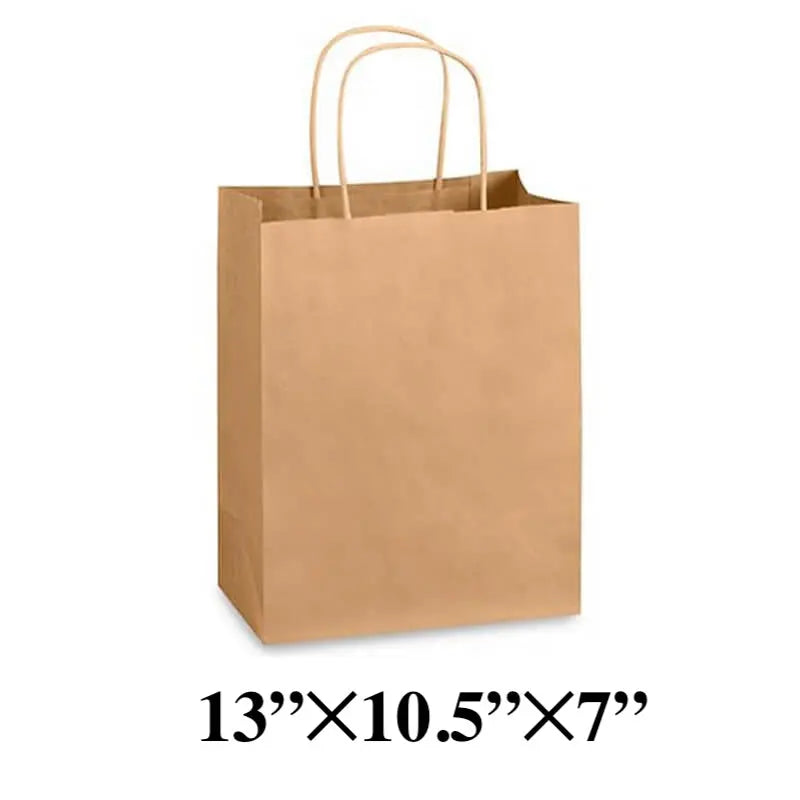 Kraftpaper bag with Handle Median 250 Case - restaurant supplies wholesale
