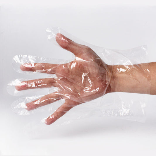 Unisize Clear Poly Glove 500 Pcs/Box - 10 Boxes/Case