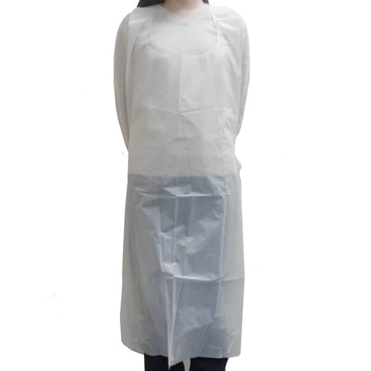 WS 28" X 46" White Poly Apron - 25/Box*10