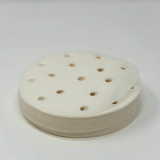 4.5" Round White Steamer Paper - 10000/Case
