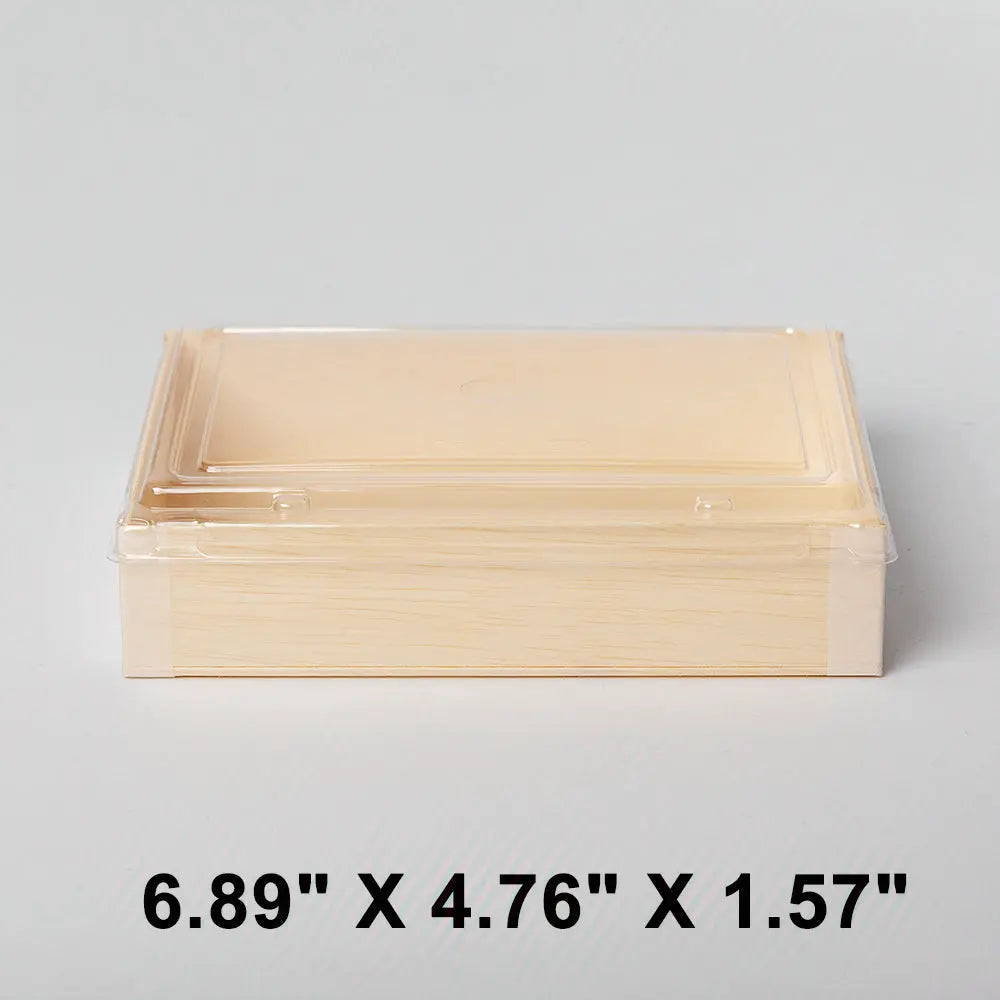 Premium Rectangular Wooden Box Set 6 89 X 4 76 X 1 - food box packaging