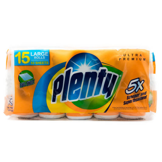 Plenty Towels 2-Ply White 52 Sheet 11" X 10.4" - 15/Case