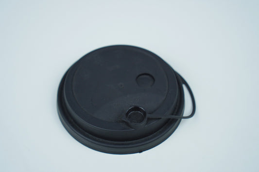 90 PP Black Injection Lid/Attached Stopper-1,000pieces/case