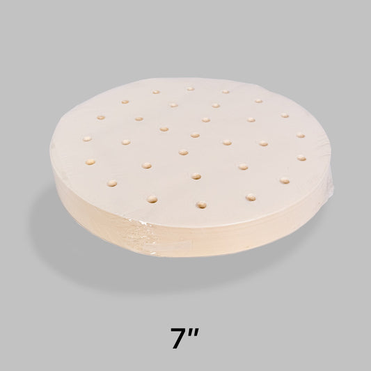 Round White Steamer Paper 7" - 2000/Case