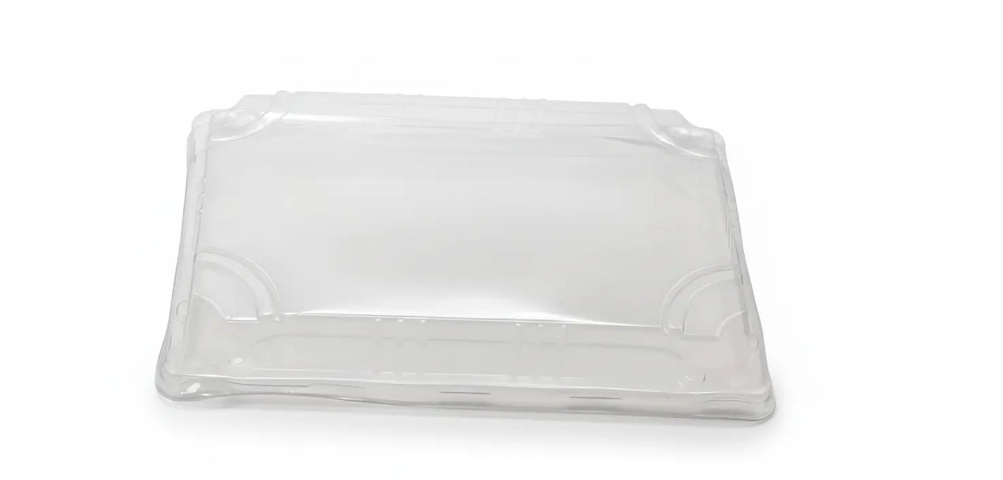 G-07 Rectangular Plastic Sushi Tray Container Sets 8 3/4" X 5 3/8"X 1 7/8" - 400 sets/Case WL