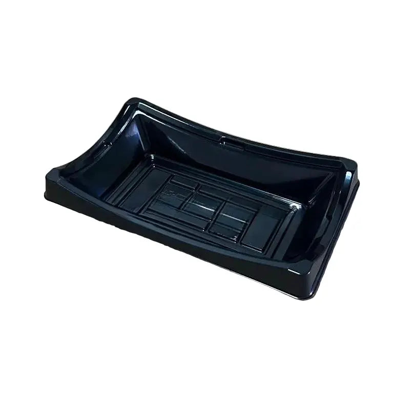 TZ 120B Sushi Tray Plain Black 7 1 2 X 4 1 2 X 1 3 - sushi tray restaurant supplies