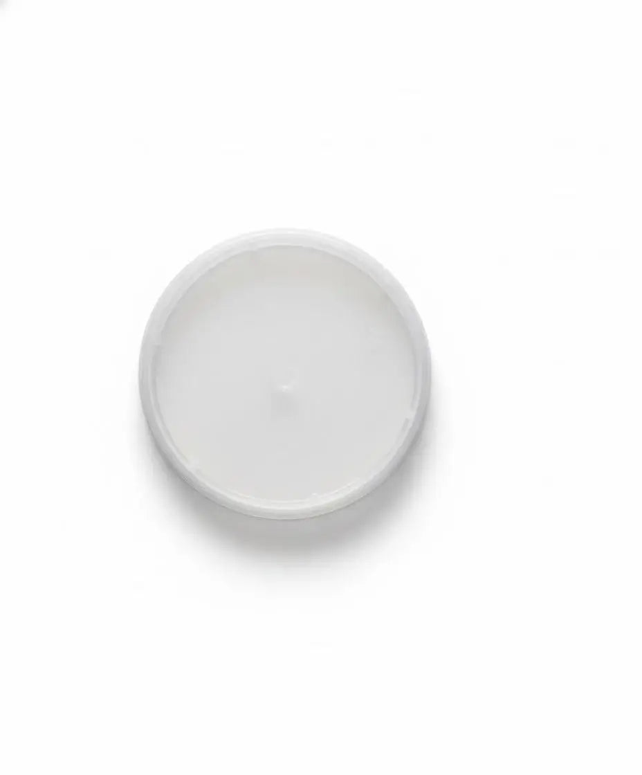 White lid on a white background