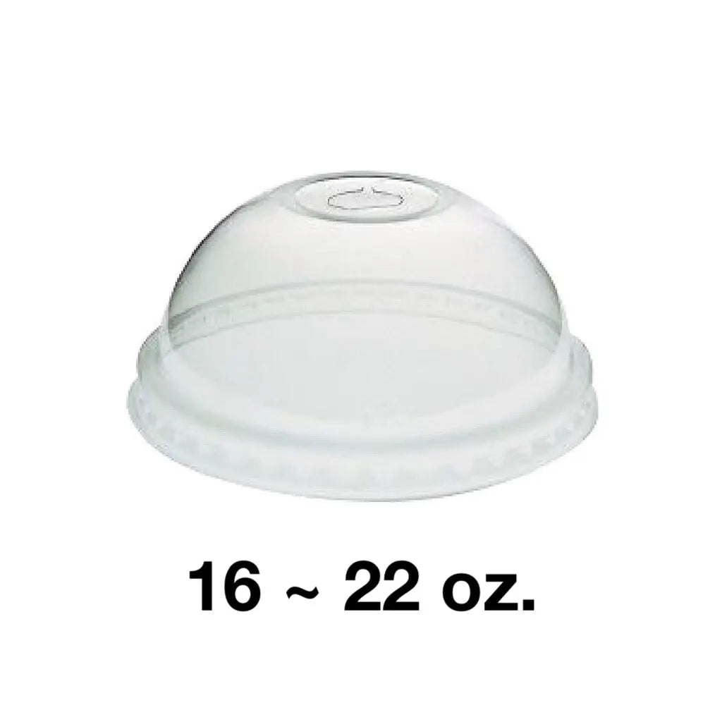 95 PET Dome Lid for 16 22 oz Cold Cup 1000 Case - disposable cup restaurant