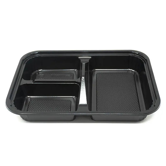 "Wholesale 303 bento lunch box containers for restaurant takeout and meal prep, 270 count bulk pack."