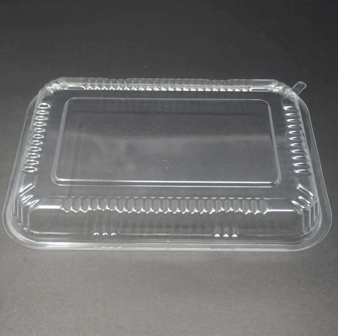 TZ 820 Rectangular Black Plastic Lunch Box Set 8 3/8" X 5 3/4" X 1 3/8" - 400/Case TZ