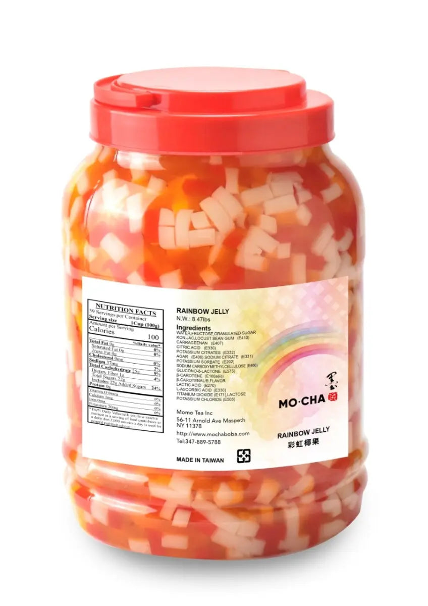Mocha Rainbow Jelly 8 8 BLS Bottle 4 Bottles CASE - restaurant supplies wholesale
