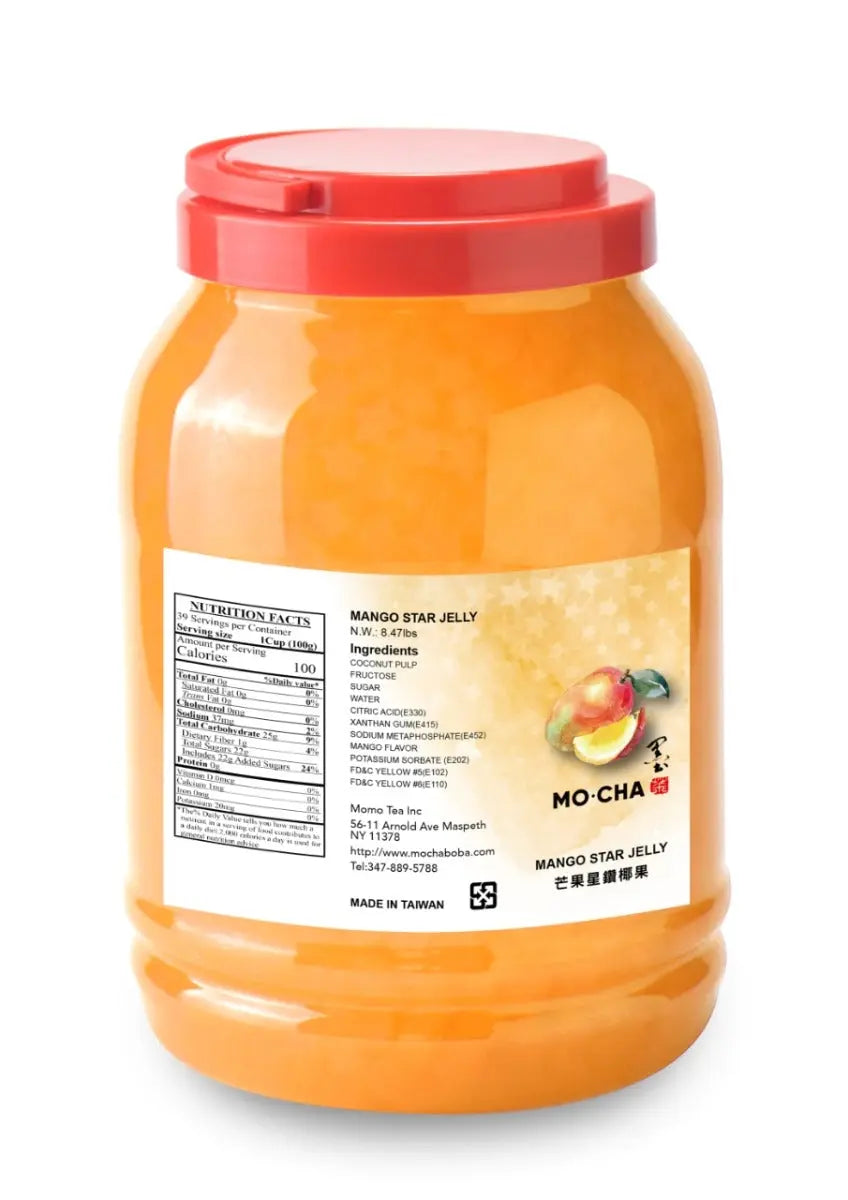 Mocha Mango Star Jelly 8 8 BLS Bottle 4 Bottles CA - restaurant supplies wholesale