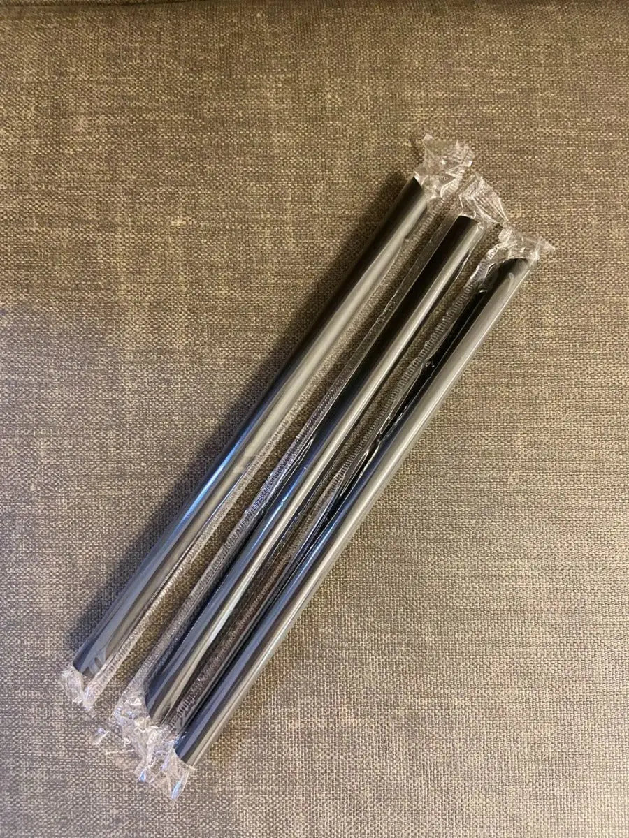 Individually Wrapped Black Large Straw - 2000PCS/CASE Mocha