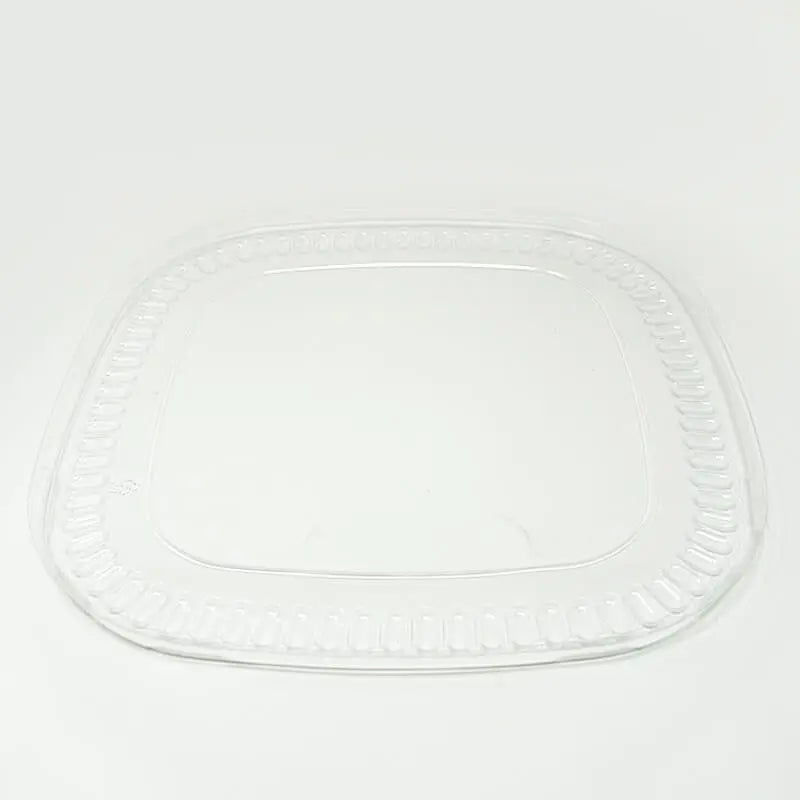 300S Square Flower Pattern Plastic Party Tray Set 13 3/8" X 13 3/8" X 1 5/8" - 60/Case TZ