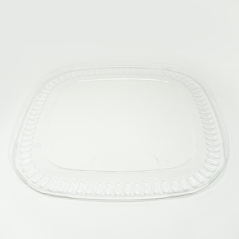 500S Square Flower Pattern Plastic Party Tray Set 16 1/8" X 16 1/8" X 1 5/8" - 60/Case