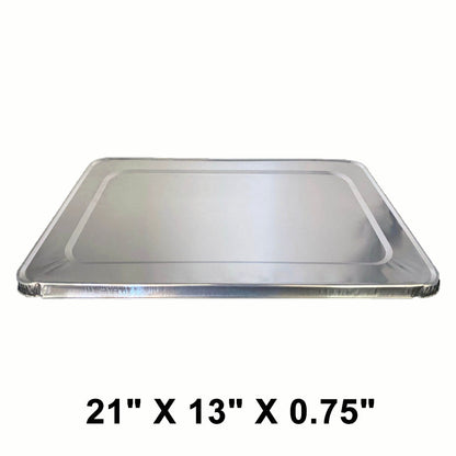 WS 全尺寸 21 英寸 X 13 英寸 X 0.75 英寸 矩形铝箔蒸锅盖 - 40 个/箱