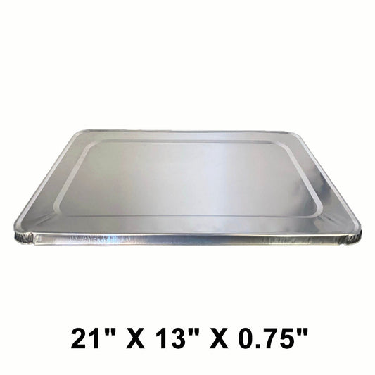 WS 全尺寸 21 英寸 X 13 英寸 X 0.75 英寸 矩形铝箔蒸锅盖 - 40 个/箱