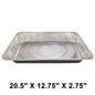 WS 全尺寸 20.5 英寸 X 12.75 英寸 X 2.75 英寸 长方形铝箔蒸煮盘（深）（非组合） - 40 个/箱
