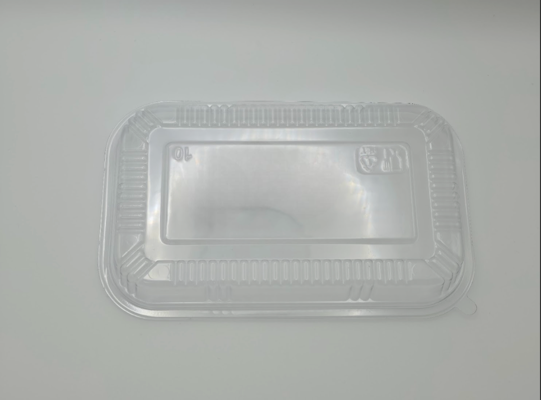 G-815 Rectangular Black Plastic Lunch Box Set 8" X 5 1/8" X 1 3/8" - 450/Case