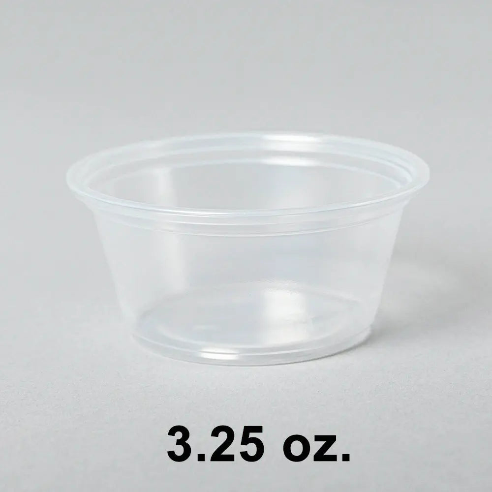 透明塑料3.25盎司分装杯