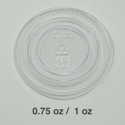 Plastic Lid for 0.75 to 1oz. Plastic Portion Cup - 2500/Case