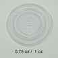 Plastic Lid for 0.75 to 1oz. Plastic Portion Cup - 2500/Case