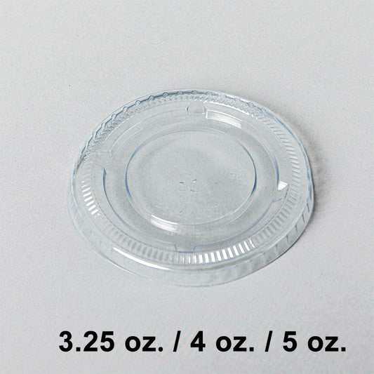 3.25至5盎司塑料分装杯塑料盖 - 2000个/箱