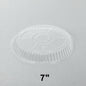 7" Round Clear Plastic Dome Lid - 500/Case