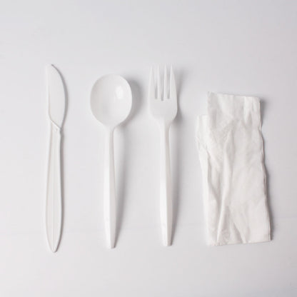 Meal Kit including Napkin, Knife, Fork and Spoon - 450/Case