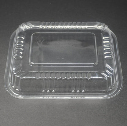805 Rectangular Black Plastic Lunch Box Set 5 1/2" X 4 5/8" X 1 5/8" - 600/Case