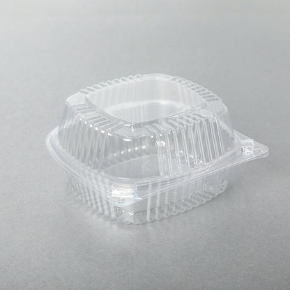 J048 Square Clear Plastic Container 16 oz. - 240/Case