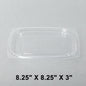 Dart Rectangular Clear Plastic Container Lid For C8DE/C16DE - 1008/Case