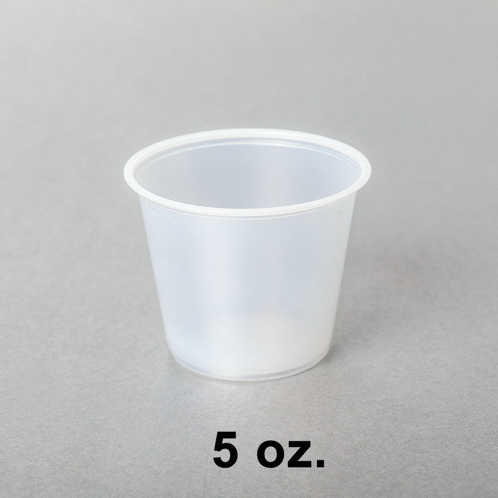 5盎司透明塑料分装杯（非套装）- 2000/箱