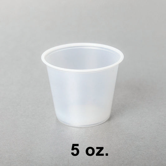5盎司透明塑料分装杯（非套装）- 2000/箱