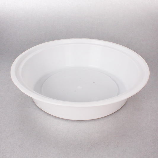 HT 24 盎司圆形白色塑料容器套装 - 150/箱