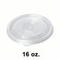 Round Clear Plastic Lid for 16 oz. Soup Container (520) - 1000/Case