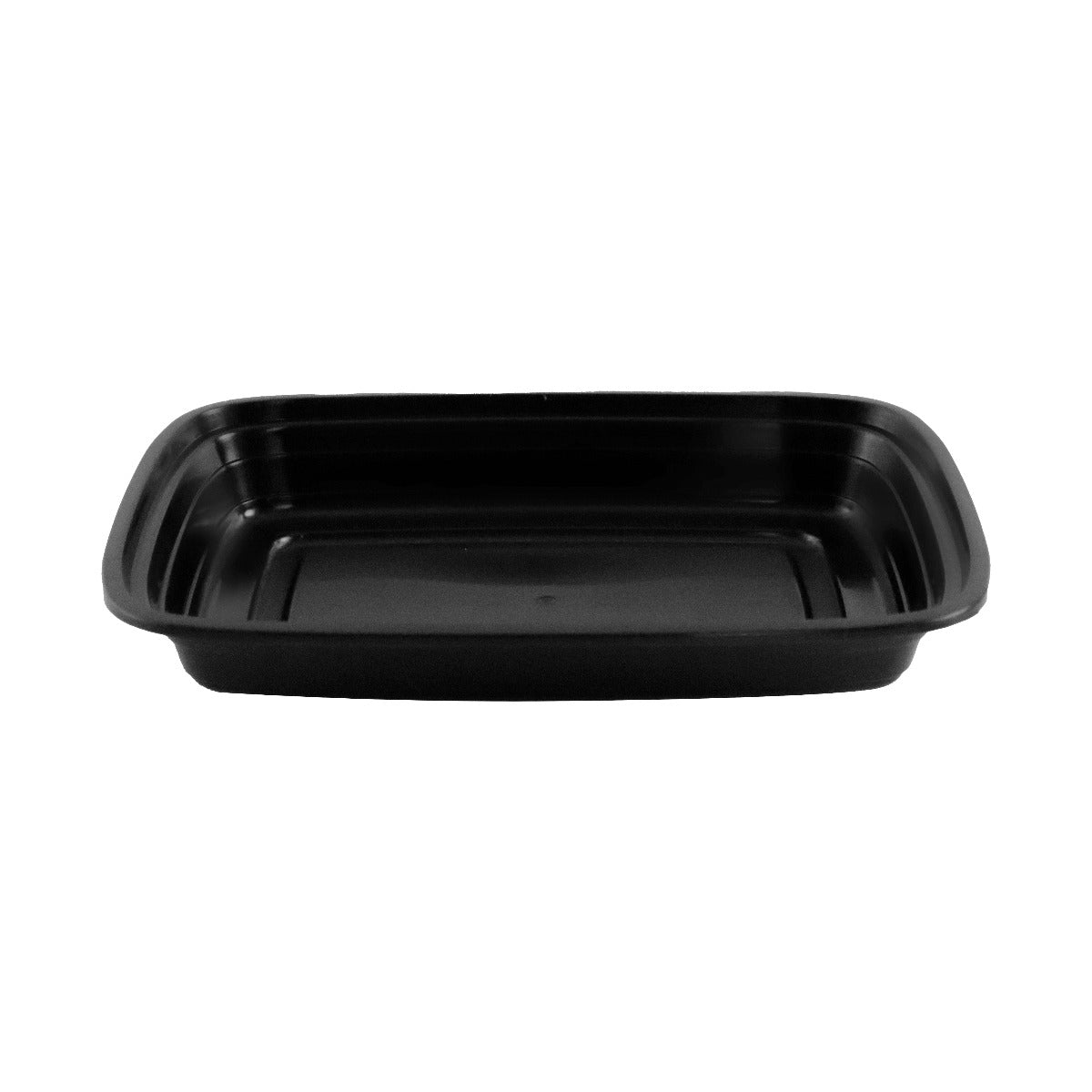 16 oz. Rectangular Black Plastic Container Set (8168) - 150/Case