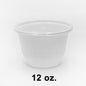 12 oz. Round White Plastic Bowl Set (B12) - 240/Case