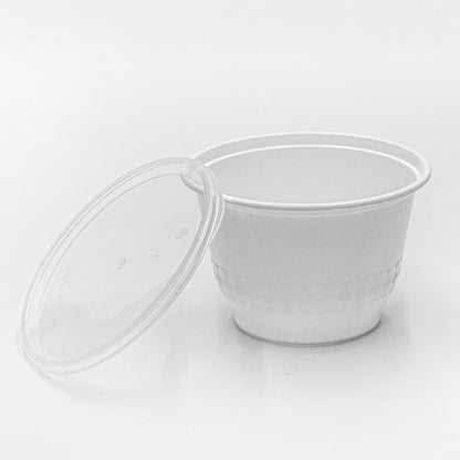 12 oz. Round White Plastic Bowl Set (B12) - 240/Case