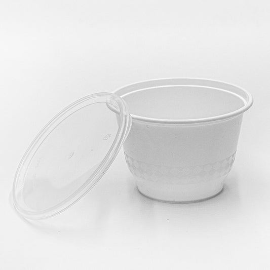 SR 12 盎司圆形白色塑料碗套装 (B12) - 240/箱