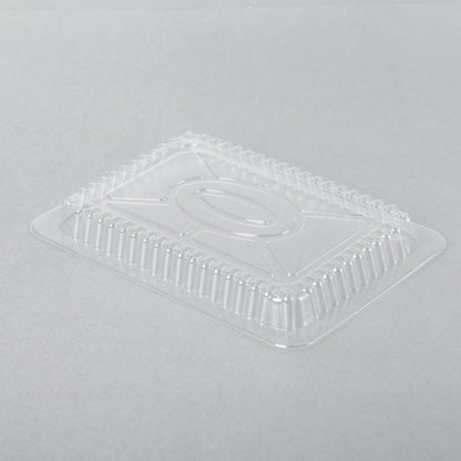 Rectangular Clear Plastic Lid For 1.5-2.25 lb. Aluminum Foil Steam Table Pan - 500/Case