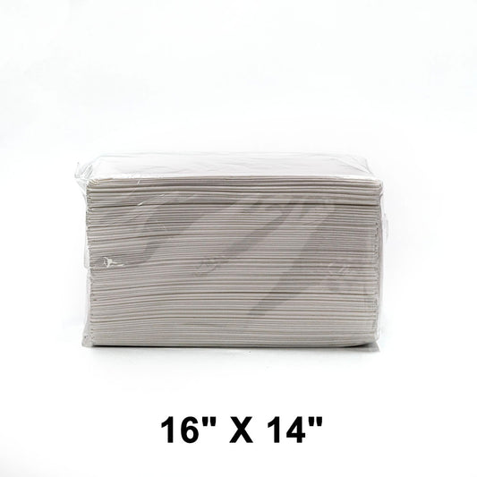 HW 16英寸 X 14英寸 白色双层餐巾 - 2000张/箱